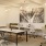 a room with a table and chairs